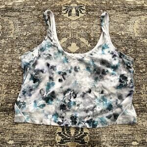 Lululemon Align Tank Kaleidofloral Blue Women's Size 10